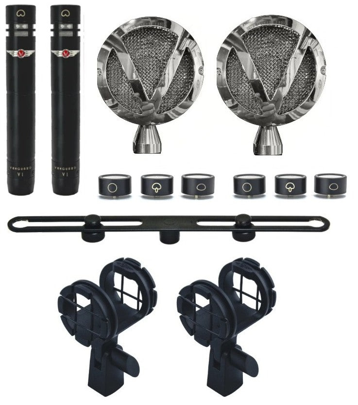 V1S+LOLLI gen2 FET Stereo Pencil Condenser Kit- BLK