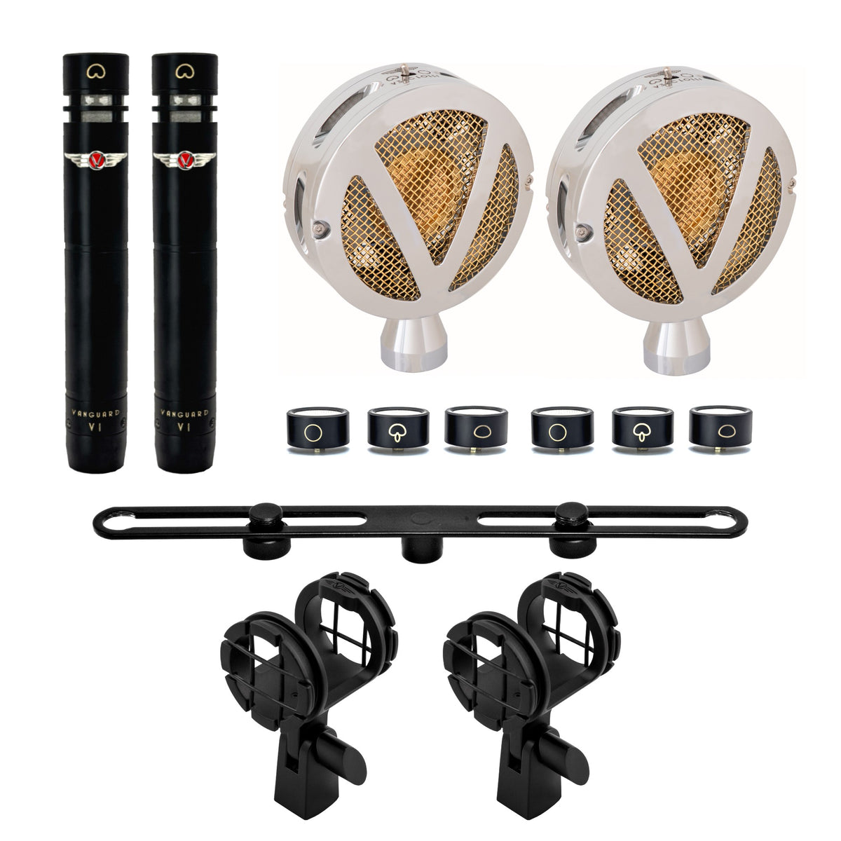 V1S+LOLLI gen2 FET Stereo Pencil Condenser Kit- BLK - Vanguard Audio Labs